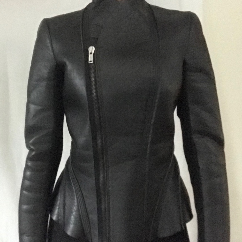 Rick Owens biker leather jacket - Picture 6 of 7